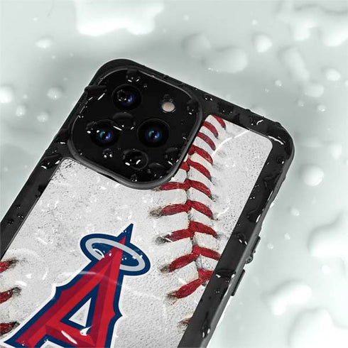 MLB Los Angeles Angels Game Ball iPhone 15 Pro Waterproof Case